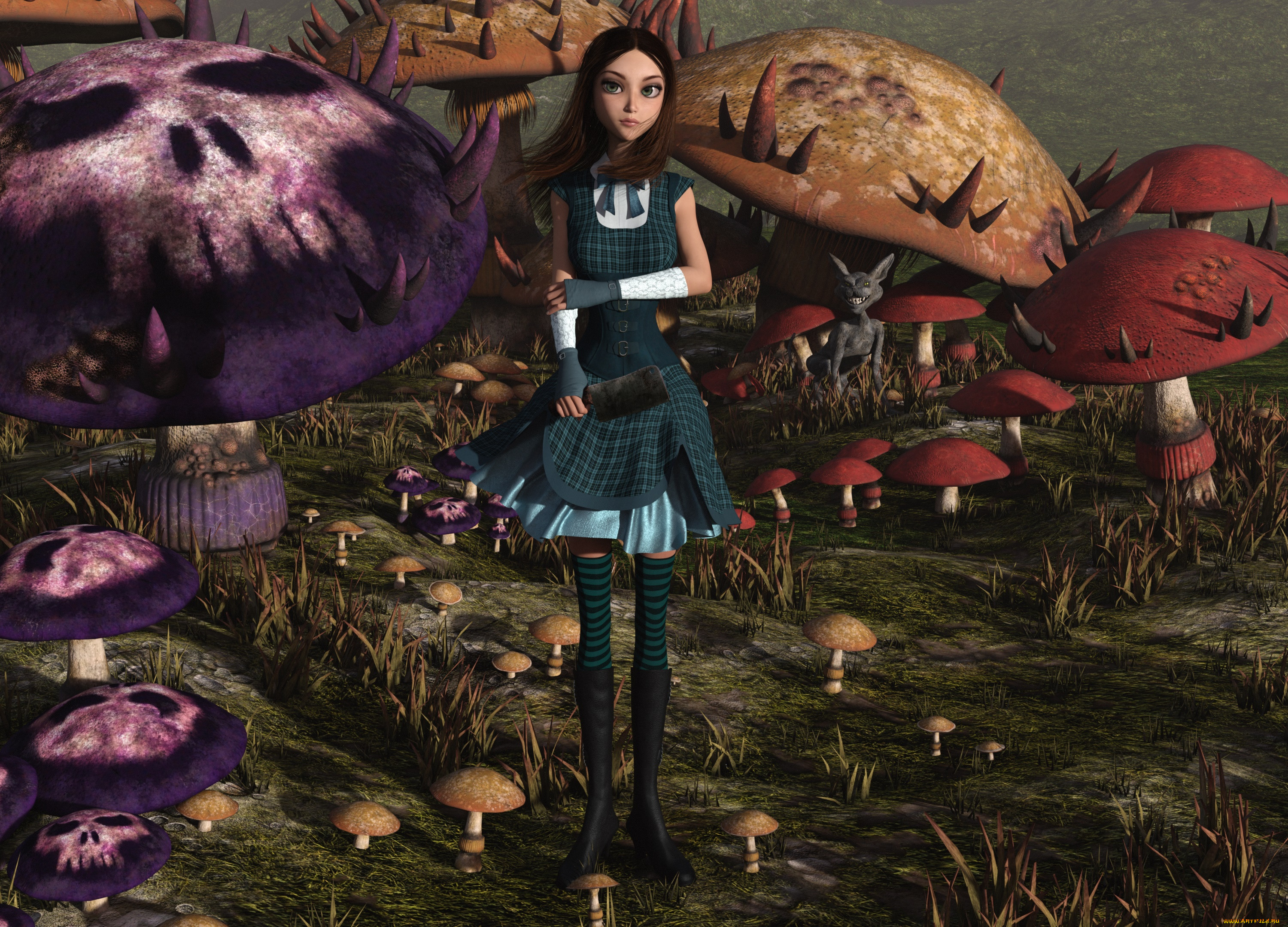 Алиса бета версия. Alice Madness Returns грибы. Alice Madness Returns лес. Алиса в стране чудес грибы. Грибы из Алисы в стране чудес.